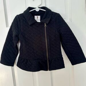Gymboree Black Quilted Fall Coat for Kids